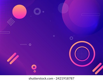 Abstract colorful shapes Vector background