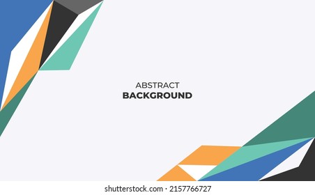 Abstract colorful sharp shapes background vector design