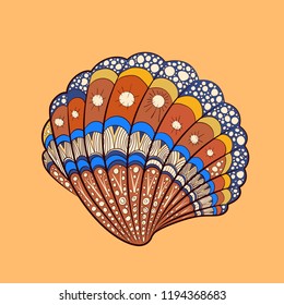 Abstract colorful shell
