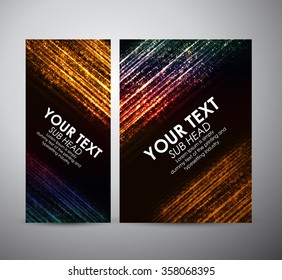 Abstract colorful shining line. Graphic resources design template. Vector illustration