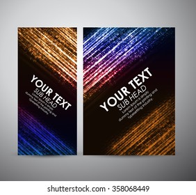 Abstract colorful shining line. Graphic resources design template. Vector illustration
