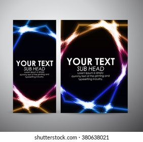 Abstract colorful shining line pattern. Graphics resources design template. Vector illustration