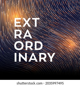 Abstract colorful shiny line wave isolated background. Curve flow motion illustration. Used for brochure, cover page, template.