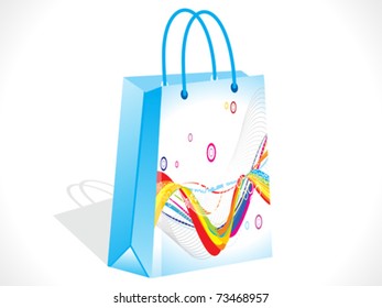 abstract colorful shopping bag vector illustration