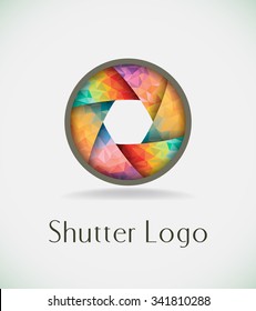 Abstract colorful shutter.Vector illustration.