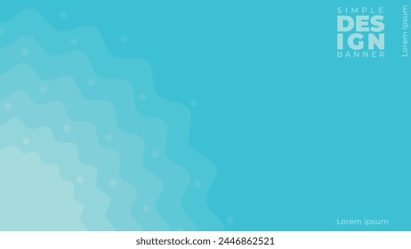 abstract colorful simple banner design template