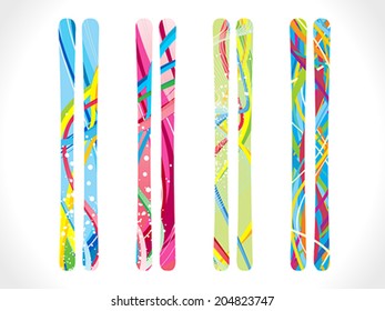 abstract colorful skies vector illustration