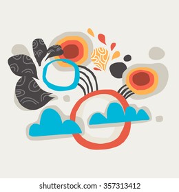 Abstract colorful sky