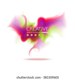 Abstract colorful smoke background. Vector illustration.
