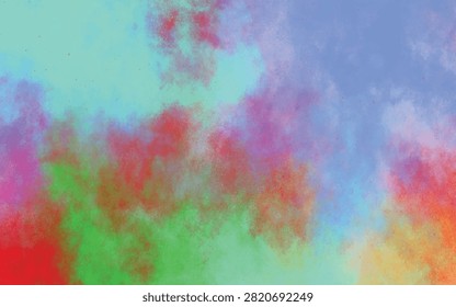Abstract colorful smoke or cloud texture with bright light source in upper left corner creating atmospheric and moody abstract background with intricate patterns.