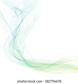 Abstract colorful smoke on white, for banner background design