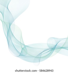 Abstract colorful smoke on white, for banner background design