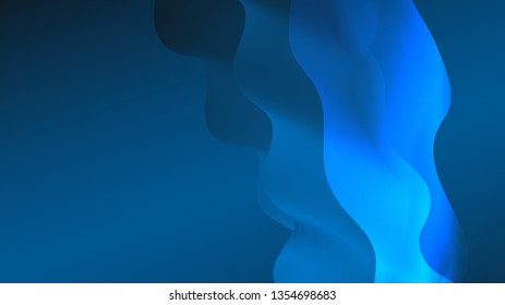 Abstract colorful smoke vector wave background.