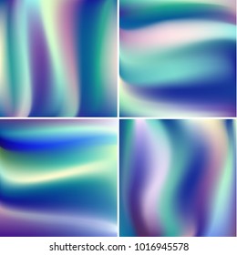 Abstract colorful smooth backgrounds set 