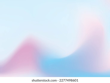 Abstract colorful smooth blur background, blue and pink gradient vector illustration template for website, banner, poster, backdrop