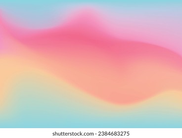 Abstract colorful smooth blur background, blue and pink gradient vector illustration template for website, banner, backdrop, poster.
