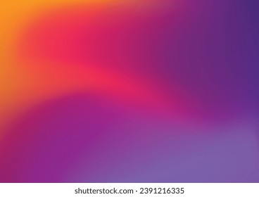 Abstract colorful smooth blur background, orange and purple gradient vector illustration template for website, banner, backdrop, poster.