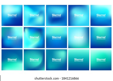 Abstract colorful smooth blurred vector backgrounds 