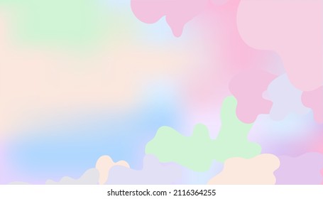 Abstract colorful smooth blurred vector background for design.