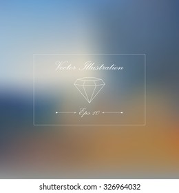 Abstract colorful smooth blurred vector background. Vector illustration of soft colored abstract background. 