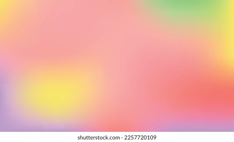 Abstract colorful smooth blurry gradient mesh background in pastel colors