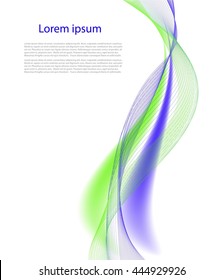 Abstract colorful smooth lines