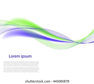 Abstract colorful smooth lines