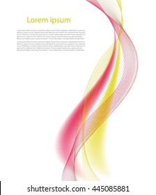 Abstract colorful smooth lines