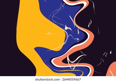 Abstract colorful soft artistic texture with shapes  background. Colors soft shapes, pattern design	