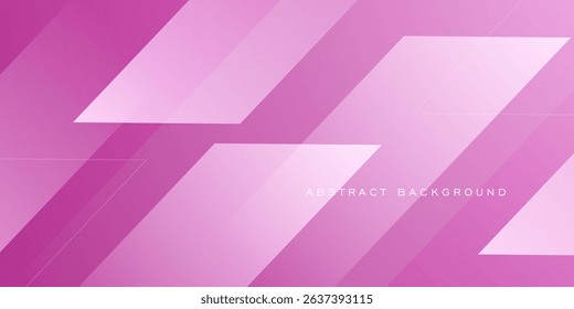 Abstract colorful soft purple gradient square overlap pattern background. Simple banner papercut design. Eps10 vector