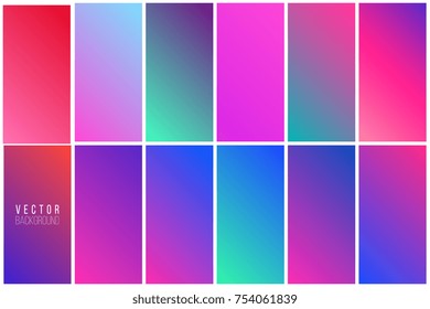 Abstract colorful soft vector backgrounds summer style
