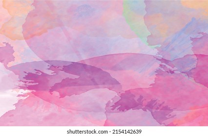 Abstract Colorful Soft Watercolor Background Vector