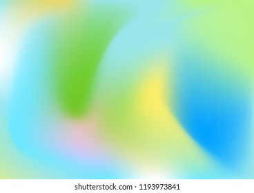 Abstract colorful soft wavy gradient pastel background. Bright retro vector design