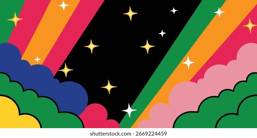 Abstractas fondo de color sólido colorido para el formato de Vector de Fondo de pantalla de escritorio