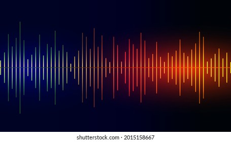 Abstract colorful  sound frequency equalizer. Vector illustration.