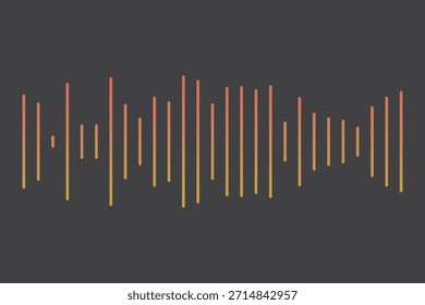 Abstract Colorful Sound Wave Vector
