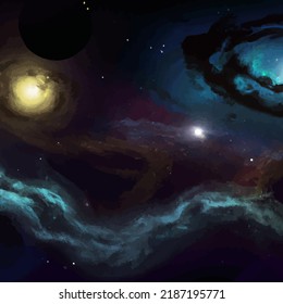 An abstract colorful space background