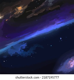 An abstract colorful space background
