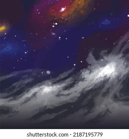 An abstract colorful space background
