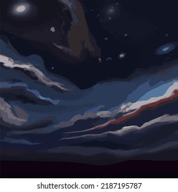An abstract colorful space background