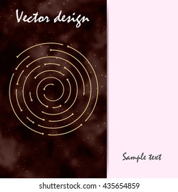 Abstract colorful space background with star. Vector illustration EPS 10