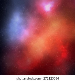 Abstract colorful space background with stars. Vector illustration EPS10