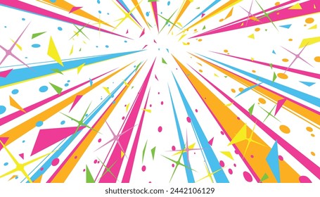 abstract colorful sparkle confetti background