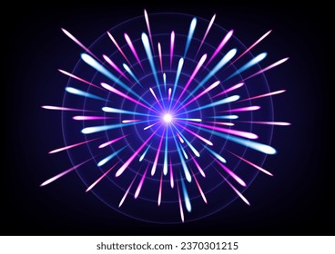Abstract colorful sparkle lines with glowing lights vector illustration background