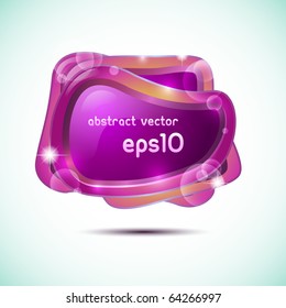 Abstract colorful speech bubble