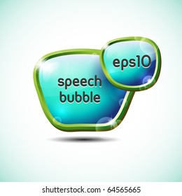 Abstract colorful speech bubble