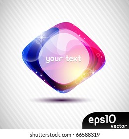 Abstract colorful speech bubble