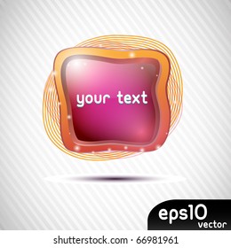 Abstract colorful speech bubble