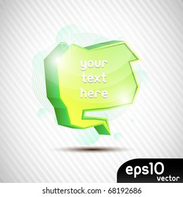 Abstract colorful speech bubble