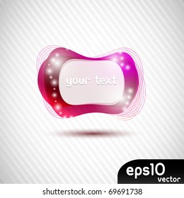 Abstract colorful speech bubble